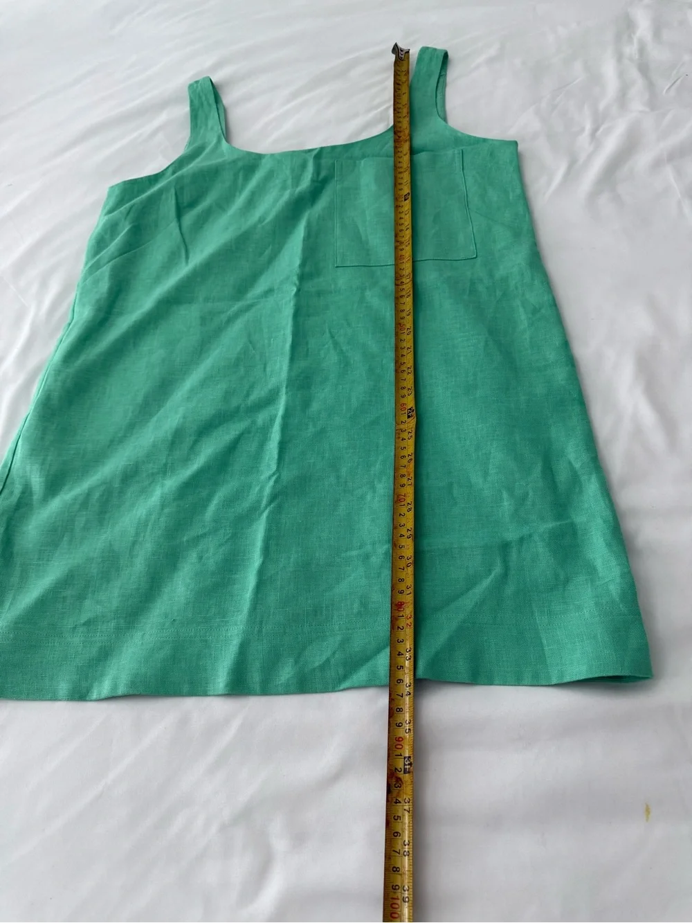 Banana Republic Women's Green Scoop-Back Swim Cover-Up Dress 100% linen